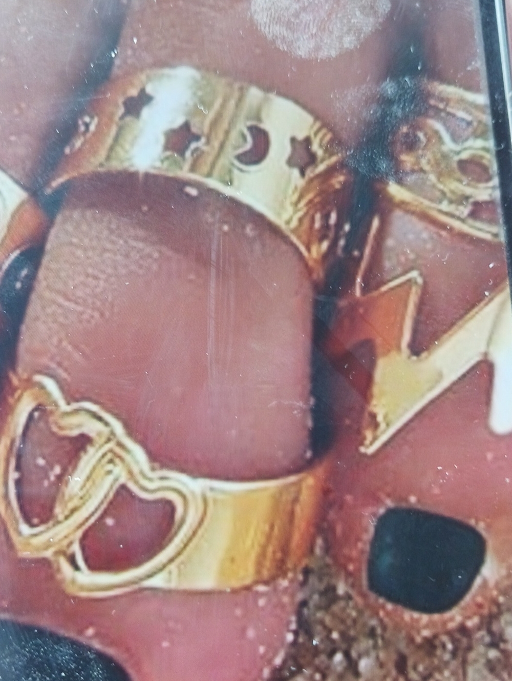 4 Gold Toe Rings - Picture 1 of 1